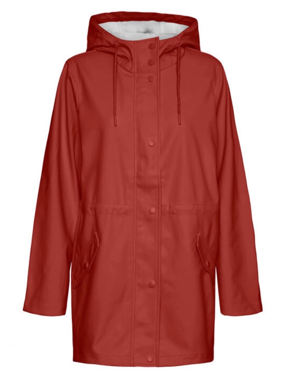 Vero Moda Red Hooded Trench Coat